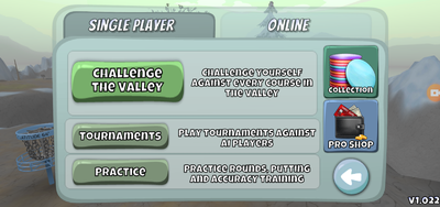 Single Player menu